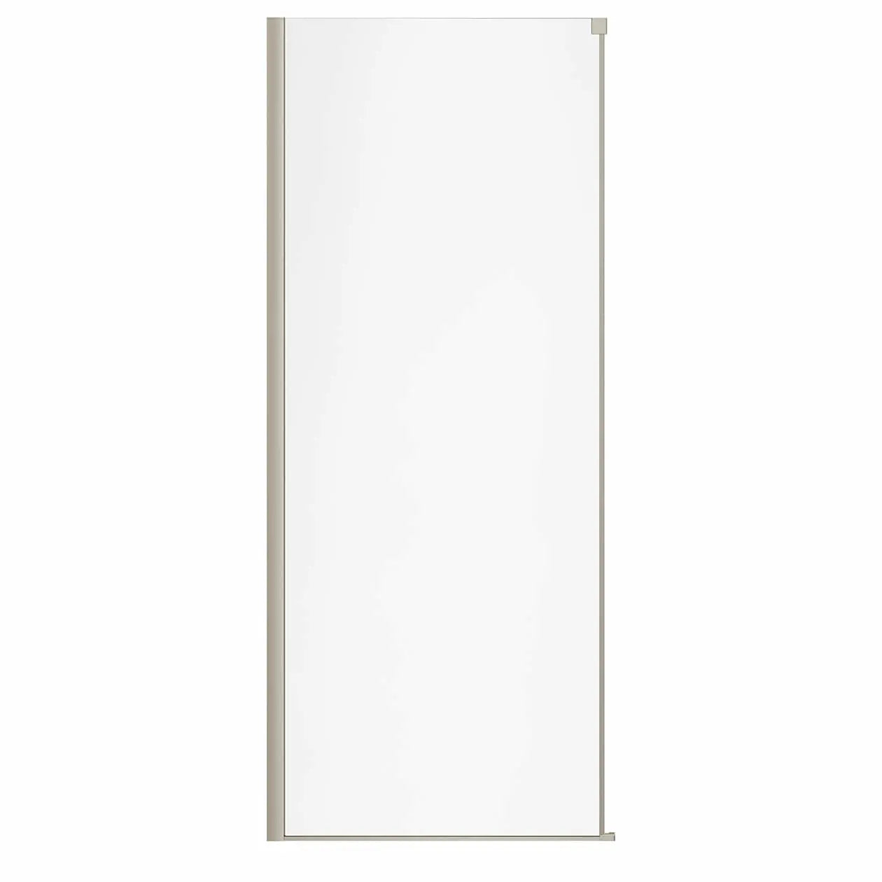 Nebula Return Panel for 36 in. Base with Clear glass in Brushed Nickel - Plumbing Market