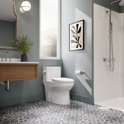 Neptune Adams 4.8L Side Flush One Piece ADA Elongated Toilet in White - Plumbing Market