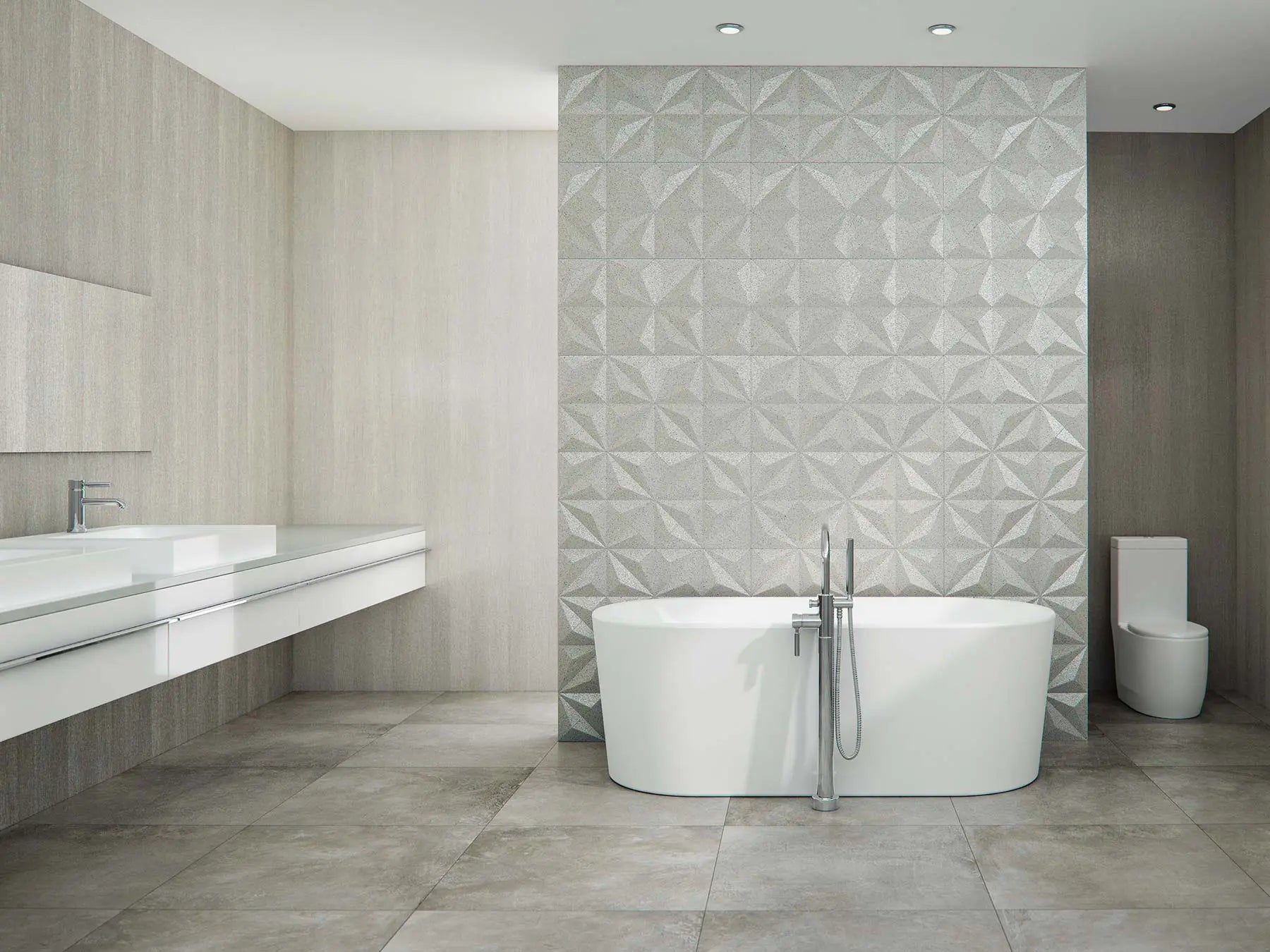 Neptune Nice F1 3266 AFR Acrylic Freestanding Center Drain Bathtub White - Plumbing Market