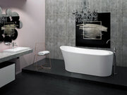 Neptune Paris F1 3266 AFR Acrylic Freestanding End Drain Bathtub in White - Plumbing Market