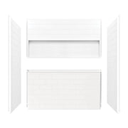 NexTile 6030 Direct-to-Stud Four-Piece Alcove Tub Wall Kit in White - Plumbing Market
