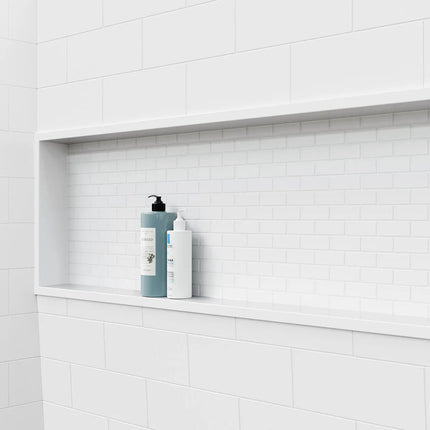 NexTile 6030 Direct-to-Stud Four-Piece Alcove Tub Wall Kit in White - Plumbing Market