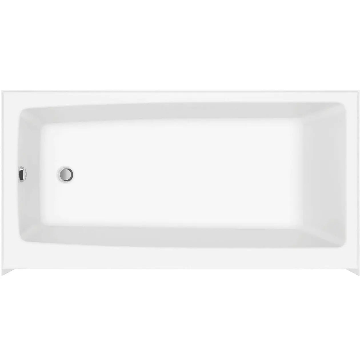 Nomad 6030 AcrylX Alcove Left-Hand Drain Bathtub in White - Plumbing Market