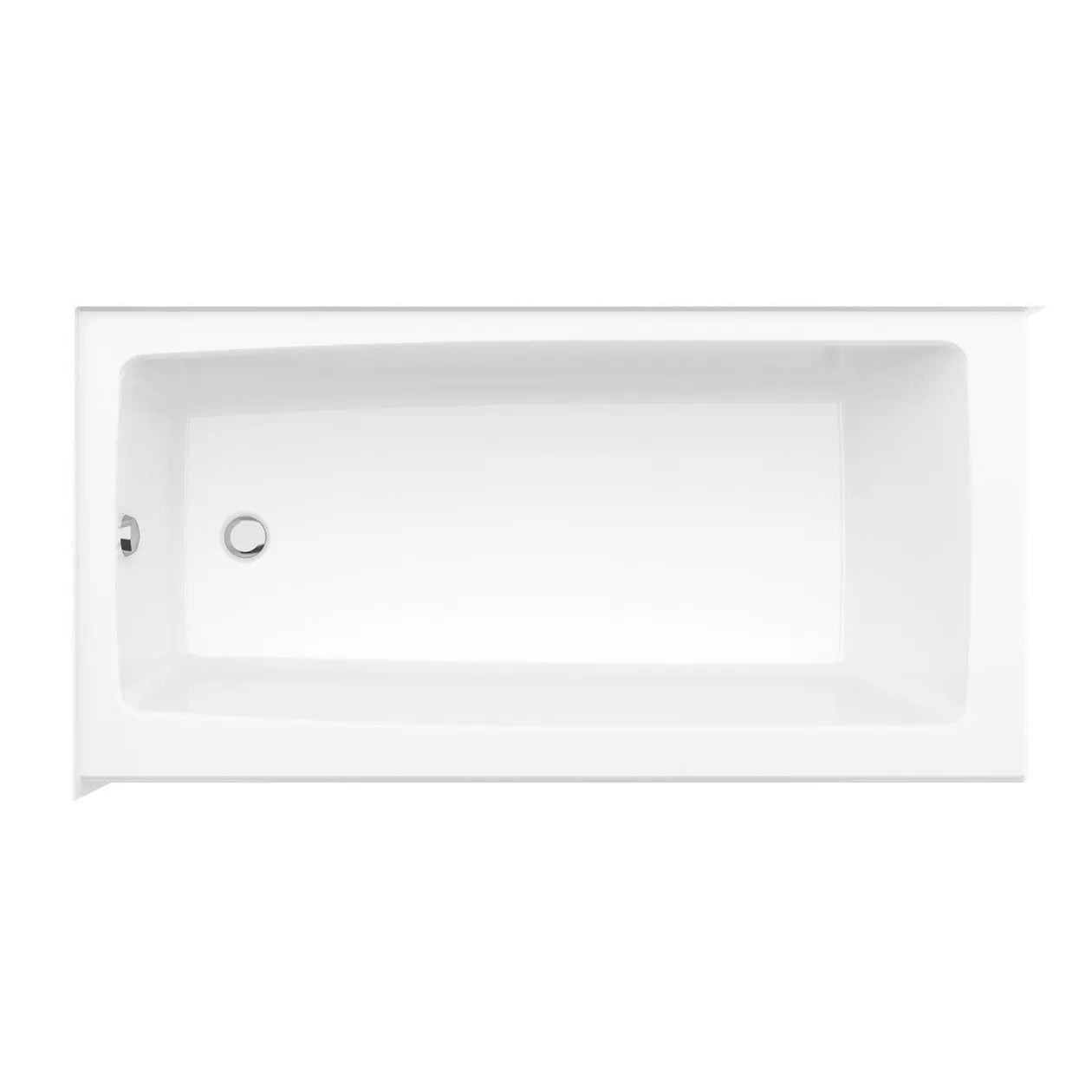 Nomad Corner 6030 AFR AcrylX Corner Left-Hand Drain Bathtub in White - Plumbing Market