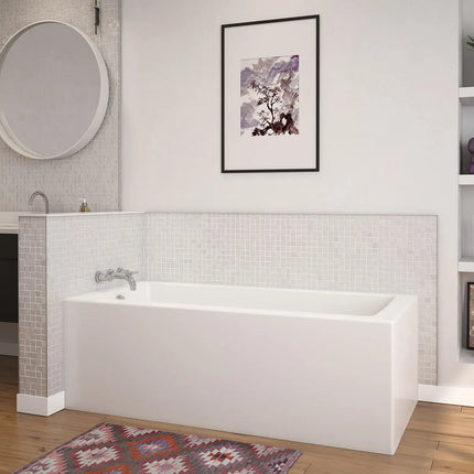 Nomad Corner 6030 AcrylX Corner Left-Hand Drain Bathtub in White - Plumbing Market