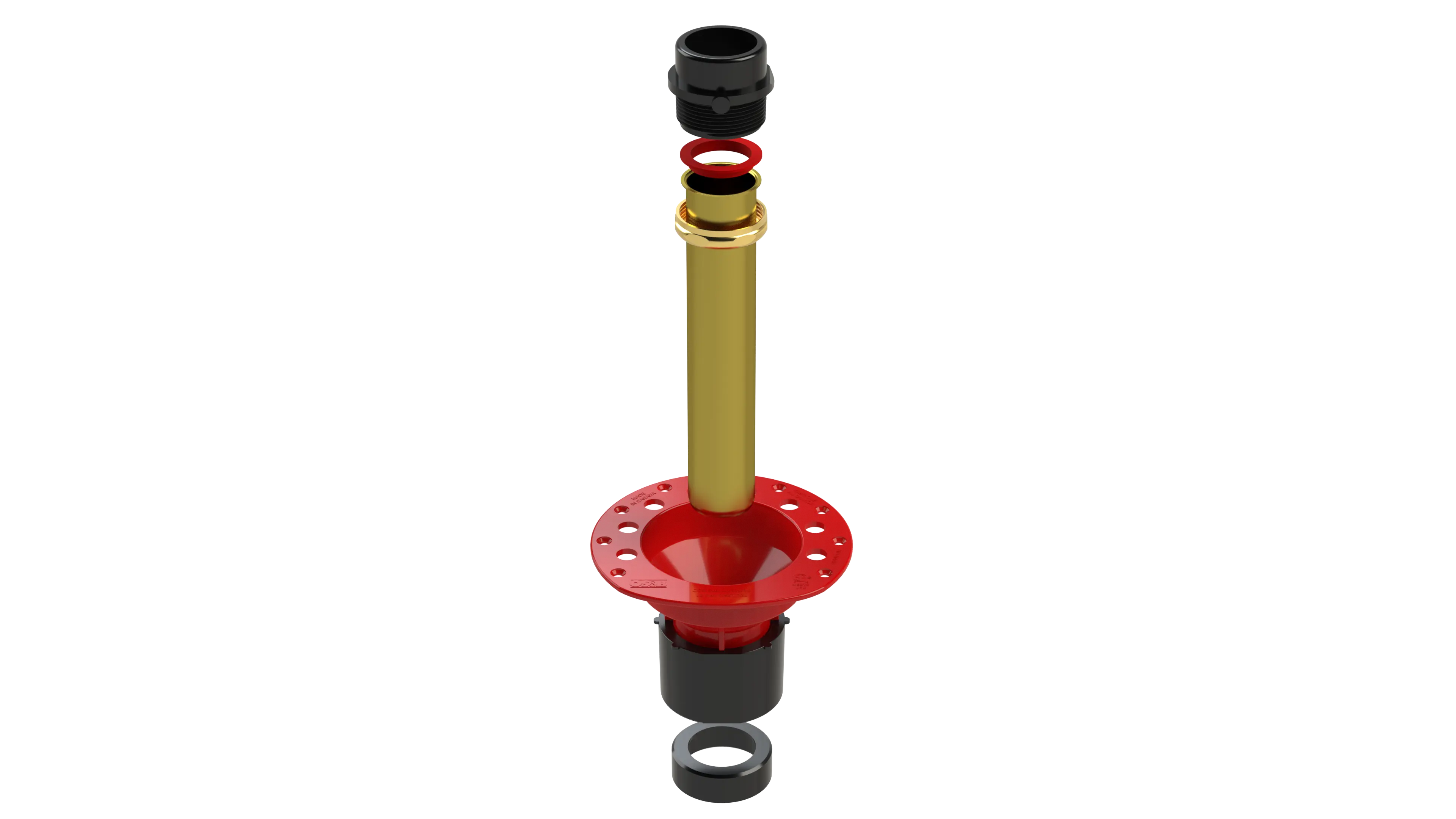OSB 1 Piece ABS Island Tub Drain Testable Rough-in for Freestanding Tubs - Plumbing Market