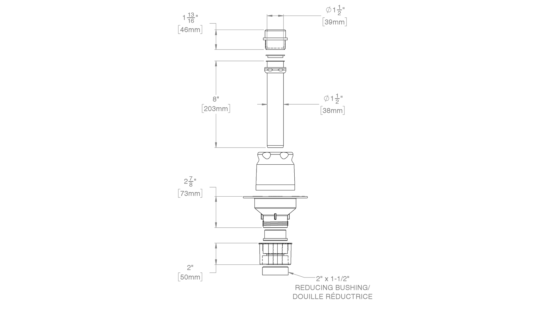 OSB 1 Piece ABS Island Tub Drain Testable Rough-in for Freestanding Tubs - Plumbing Market