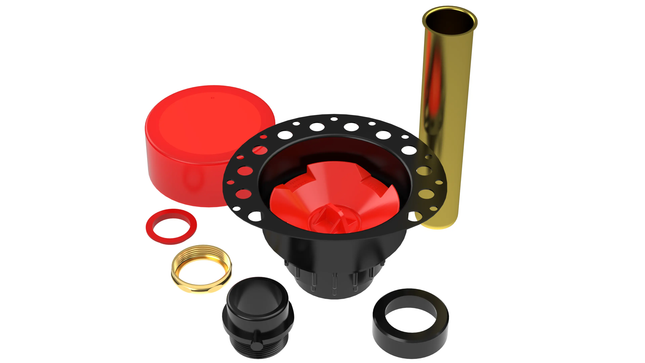 OS&B ABS Island Tub Drain Testable Rough-in for Freestanding Tubs ITD35 - Plumbing Market