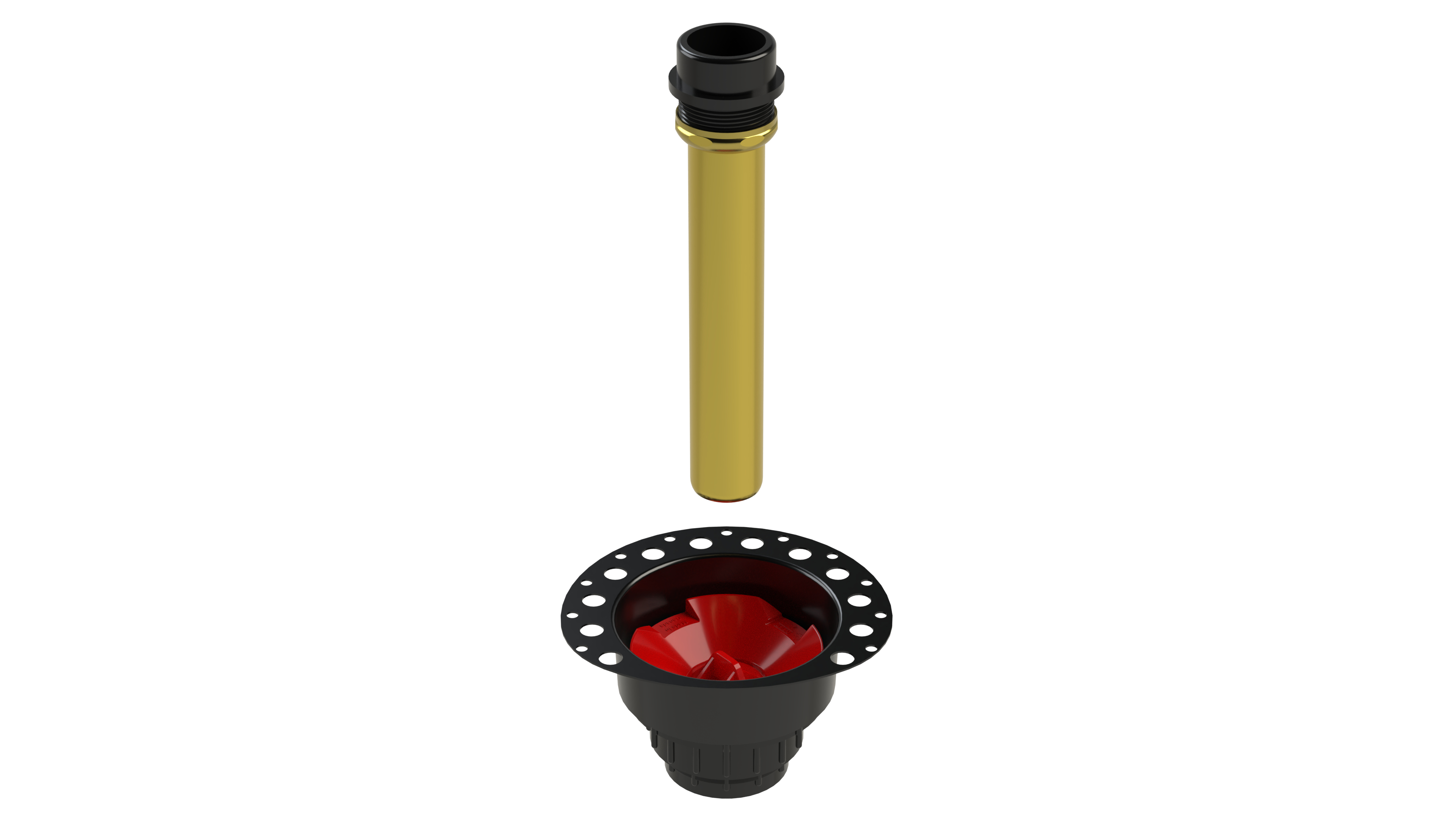 OS&B ABS Island Tub Drain Testable Rough-in for Freestanding Tubs ITD35 - Plumbing Market