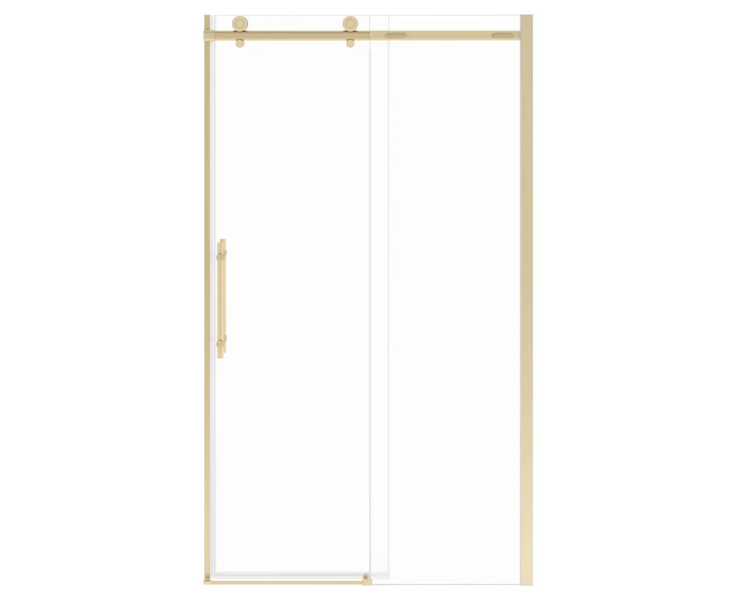 Odyssey SC 45-47 ½ x 78in. 8 mm Sliding Shower Door for Alcove Installation with Clear glass in Brushed Gold - Plumbing Market