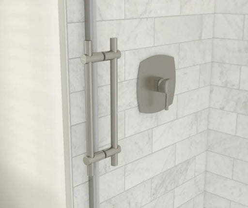 Odyssey SC 45-47 ½ x 78in. 8 mm Sliding Shower Door for Alcove Installation with Clear glass in Brushed Nickel - Plumbing Market