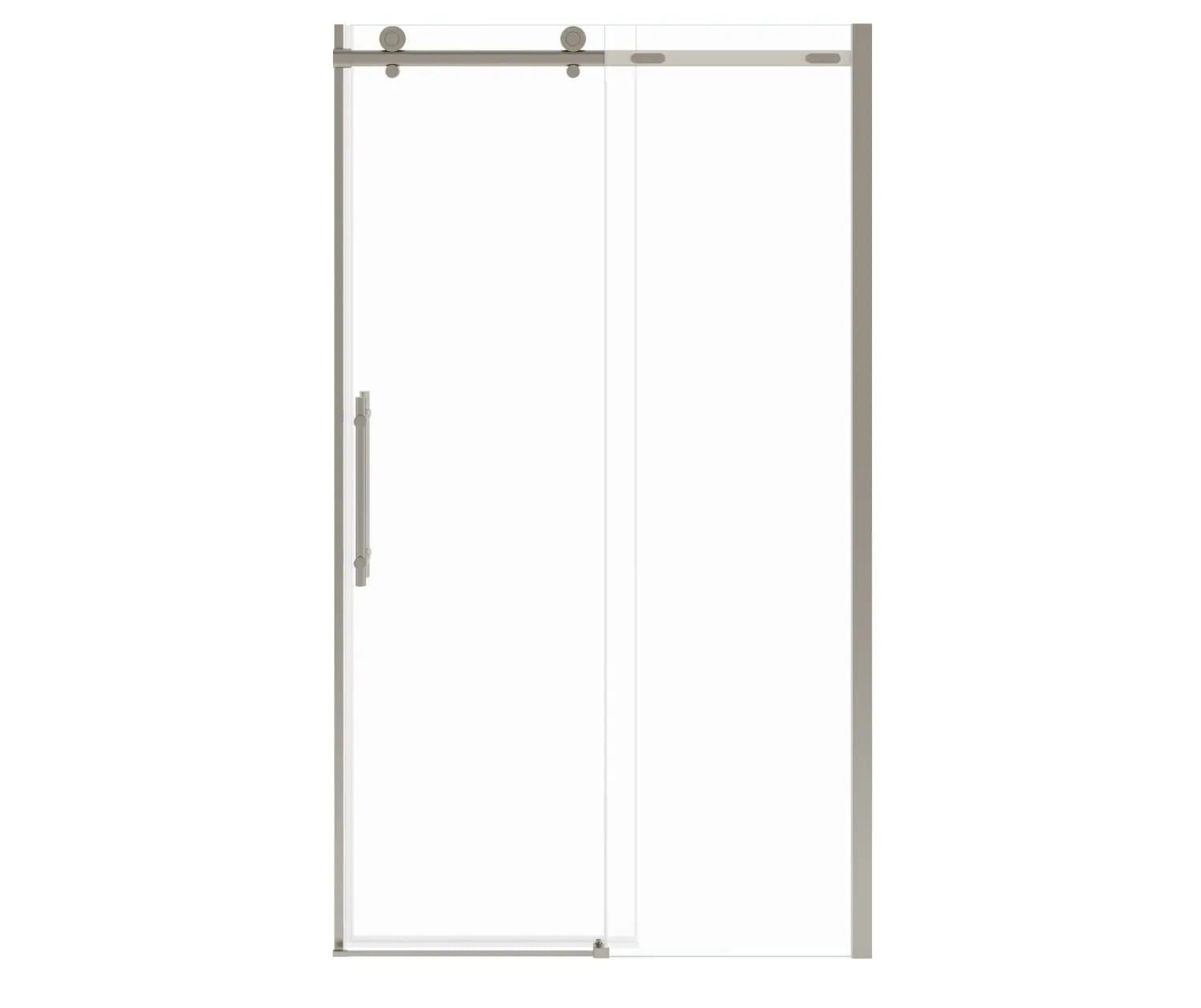 Odyssey SC 45-47 ½ x 78in. 8 mm Sliding Shower Door for Alcove Installation with Clear glass in Brushed Nickel - Plumbing Market