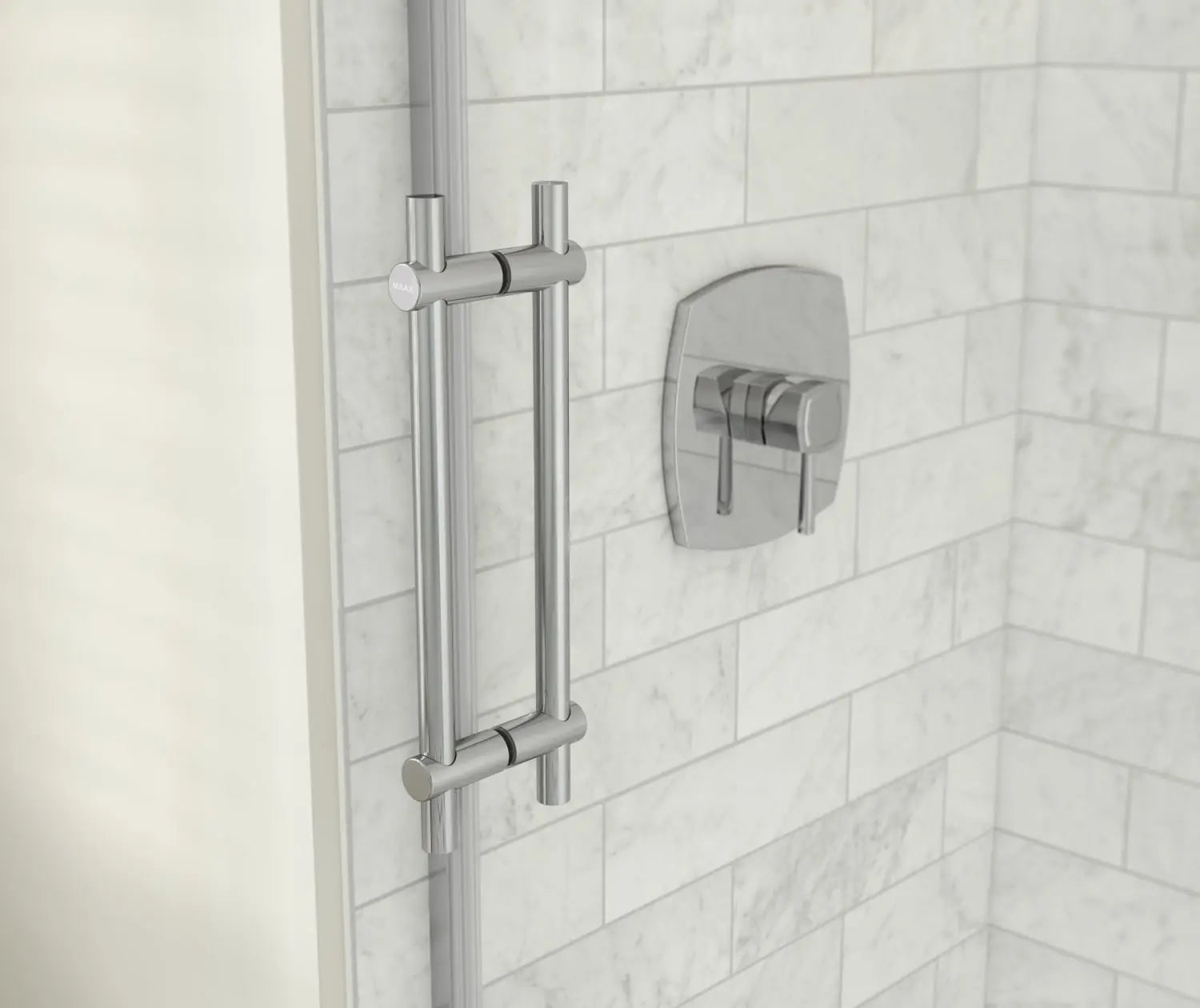 Odyssey SC 48" x 32" x 78" 8mm Sliding Shower Door for Corner Installation with Clear glass in Chrome - Plumbing Market