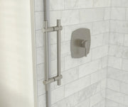 Odyssey SC 57-59 ½ x 78in. 8 mm Sliding Shower Door for Alcove Installation with Clear glass in Brushed Nickel - Plumbing Market