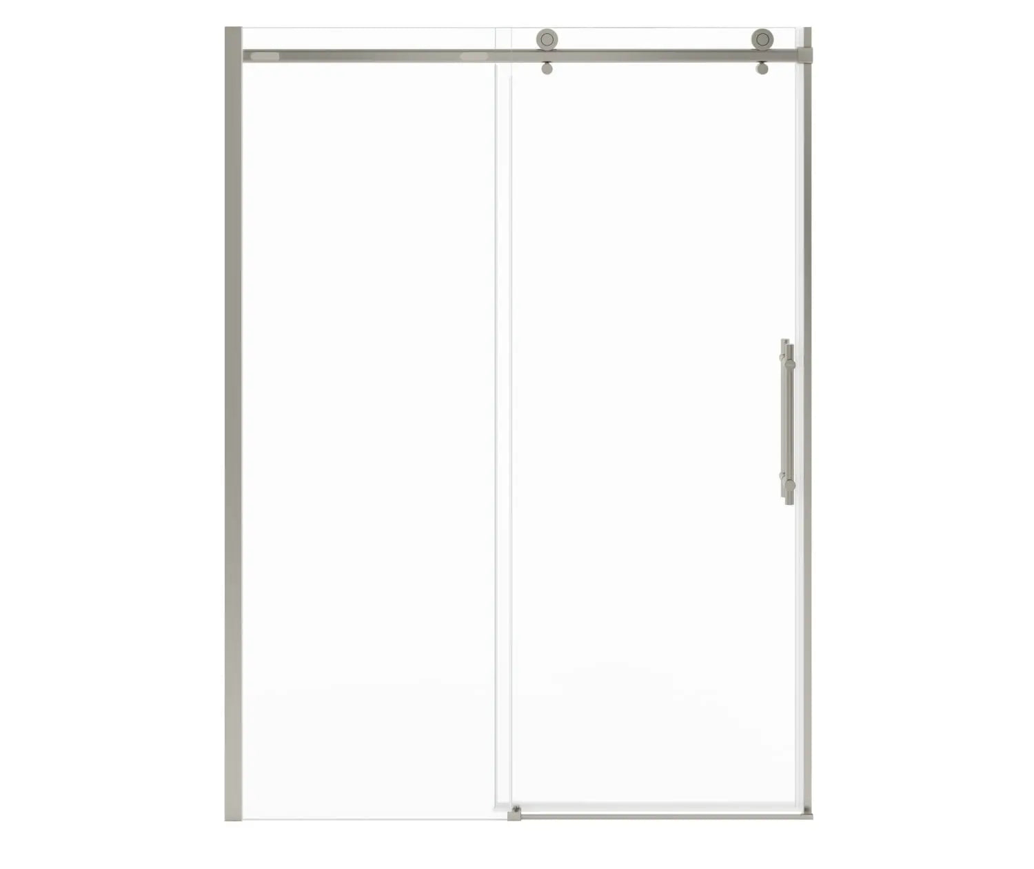 Odyssey SC 57-59 ½ x 78in. 8 mm Sliding Shower Door for Alcove Installation with Clear glass in Brushed Nickel - Plumbing Market