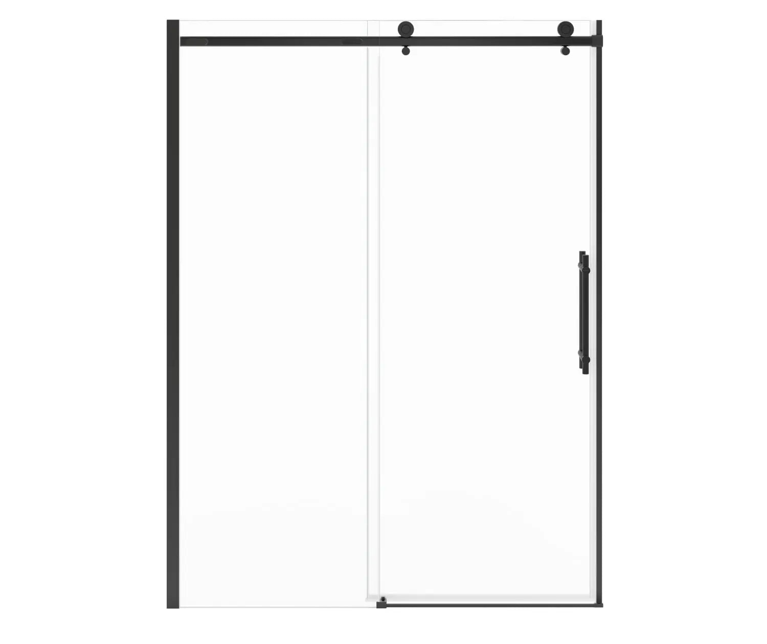 Odyssey SC 57-59 ½ x 78in. 8 mm Sliding Shower Door for Alcove Installation with Clear glass in Matte Black - Plumbing Market