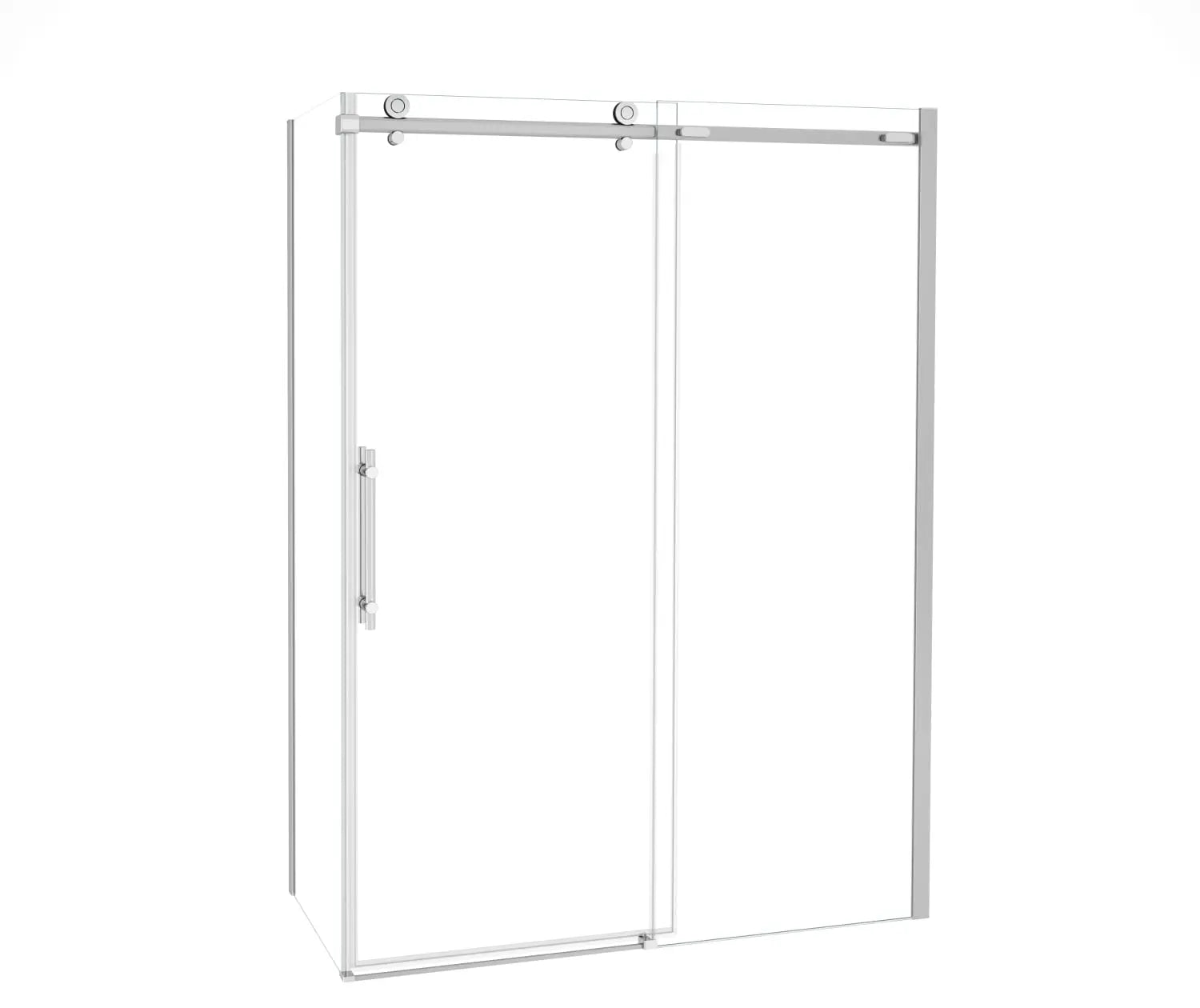 Odyssey SC 60" x 32" x 78" 8mm Sliding Shower Door for Corner Installation with Clear glass in Chrome - Plumbing Market