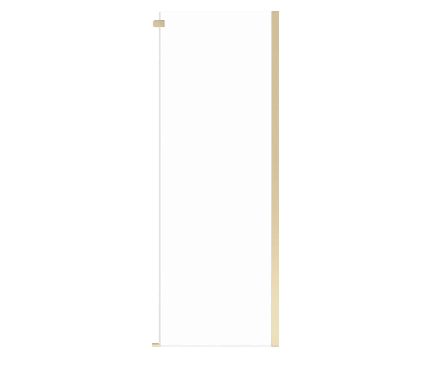 Odyssey SC Return Panel for 32 in. Base in Clear glass in Brushed Gold - Plumbing Market
