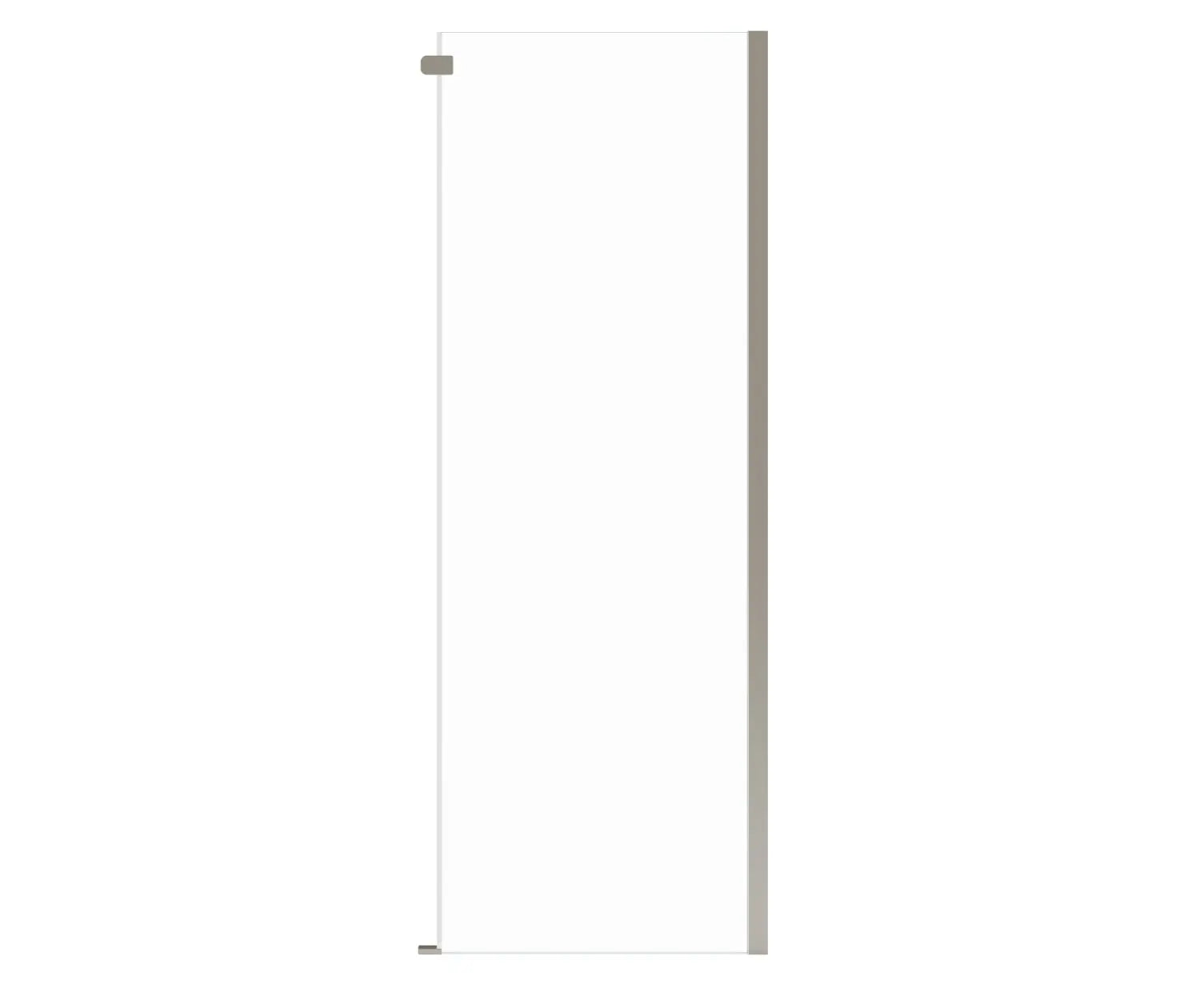 Odyssey SC Return Panel for 32 in. Base in Clear glass in Brushed Nickel - Plumbing Market