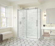 Odyssey SC Return Panel for 32 in. Base in Clear glass in Chrome - Plumbing Market
