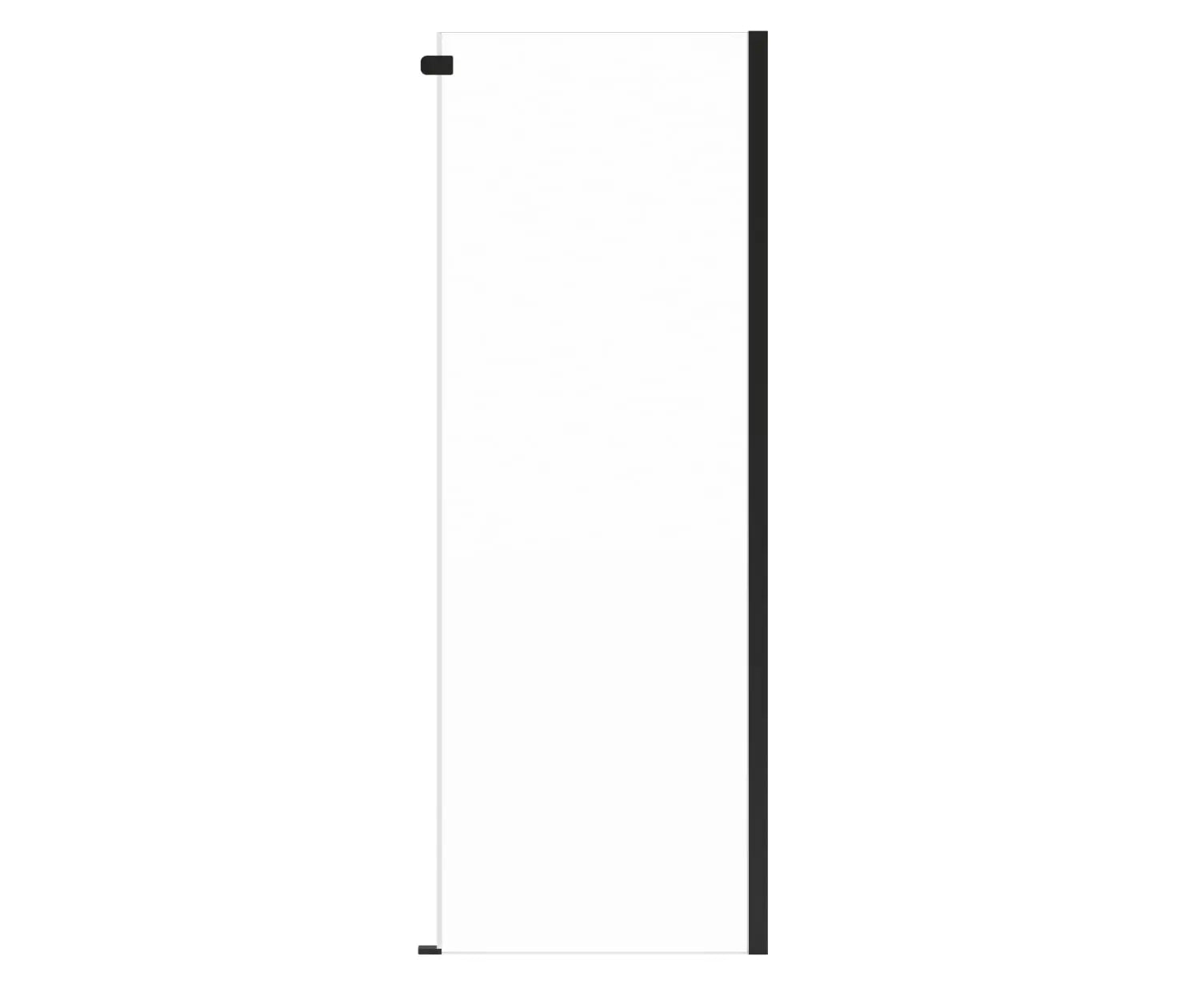 Odyssey SC Return Panel for 32 in. Base in Clear glass in Matte Black - Plumbing Market
