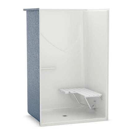 Outlook BFS-48F AcrylX Alcove Center Drain One-Piece Shower in White - Plumbing Market