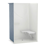 Outlook BFS-48F AcrylX Alcove Center Drain One-Piece Shower in White - Plumbing Market