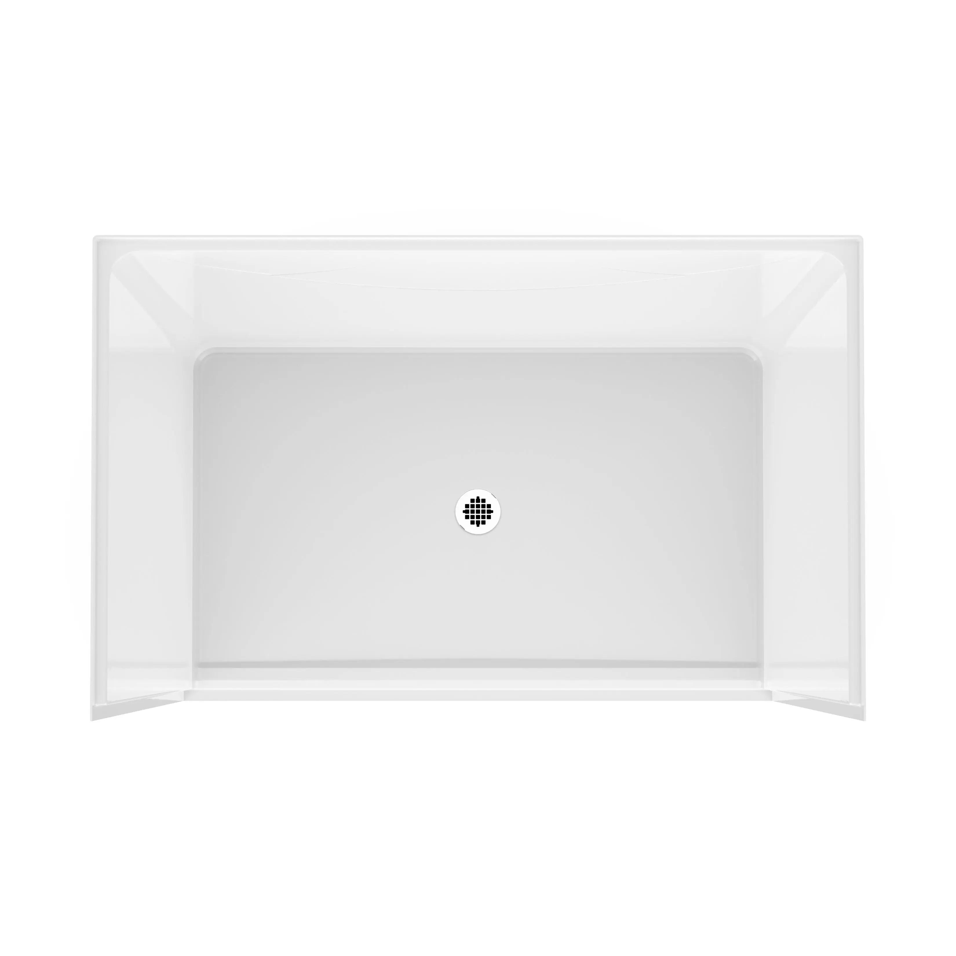 Outlook BFS-6036F AcrylX™ Alcove Center Drain One-Piece Shower in White - Plumbing Market