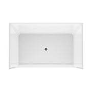 Outlook BFS-6036F AcrylX™ Alcove Center Drain One-Piece Shower in White - Plumbing Market