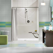 Outlook BFS-60F AcrylX Alcove Center Drain One-Piece Shower in White - Plumbing Market