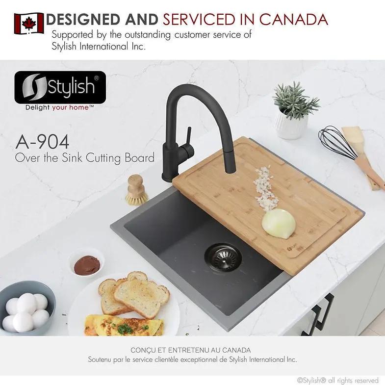 Over the Sink Bamboo Cutting Board by Stylish A-904 - Plumbing Market