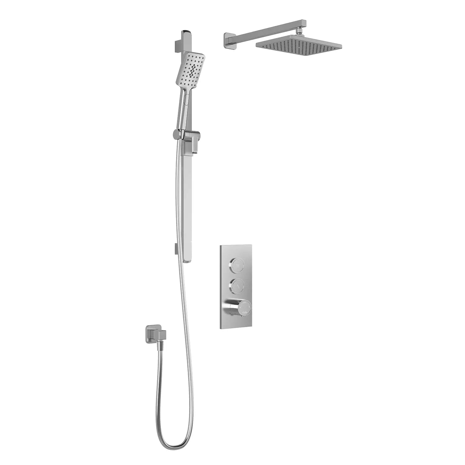 Kalia MOROKA TB2 (Valve Not Included) : AQUATONIK T/P Push-Button Shower System with Wallarm Chrome BF2096-110 - Plumbing Market