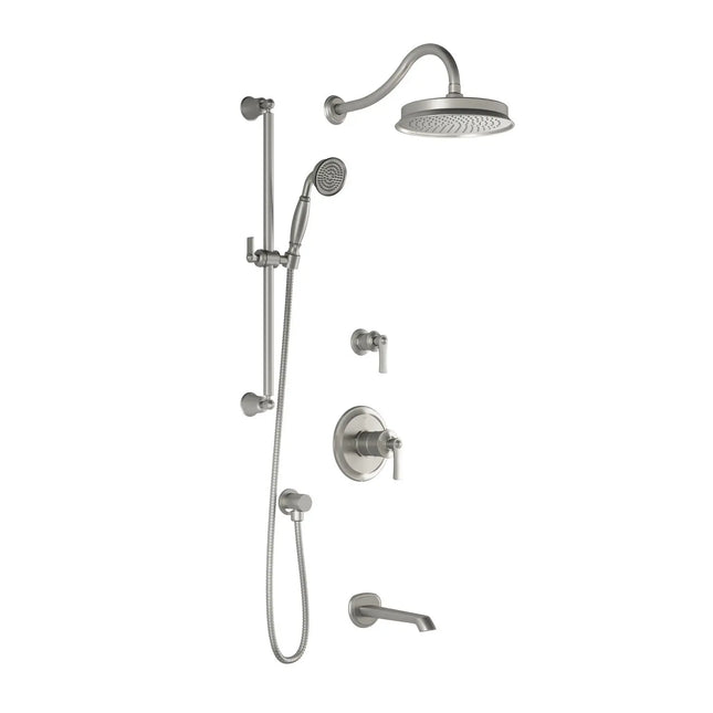 Kalia RUSTIK TD3 (Valves Not Included) : AQUATONIK T/P Shower System with Wallarm Pure Nickel PVD BF1619-125 - Plumbing Market