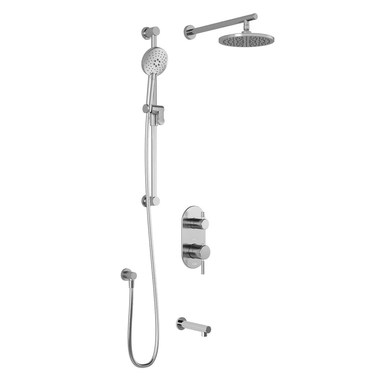 Kalia PRECISOTD3 (Valve Not Included) : AQUATONIK T/P with Diverter Shower System with Wallarm Chrome BF1824-110 - Plumbing Market