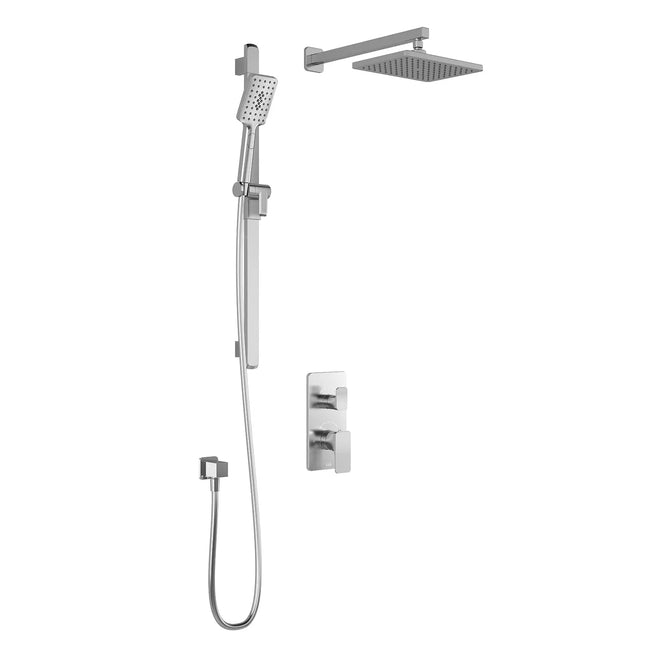 Kalia KAREO  TD2 (Valve Not Included) : AQUATONIK T/P with Diverter Shower System with Wallarm Chrome BF1992-110 - Plumbing Market