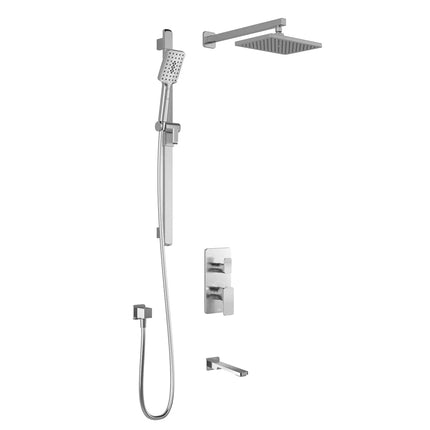 Kalia KAREO  TD3 (Valve Not Included) : AQUATONIK T/P with Diverter Shower System with Wallarm Chrome BF1993-110 - Plumbing Market