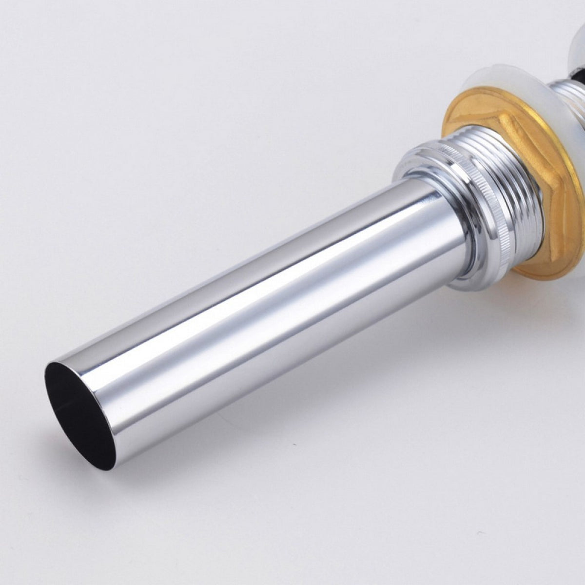 KubeBath Solid Brass Construction Pop-Up Drain With Overflow - Chrome (P101-CH) view 5