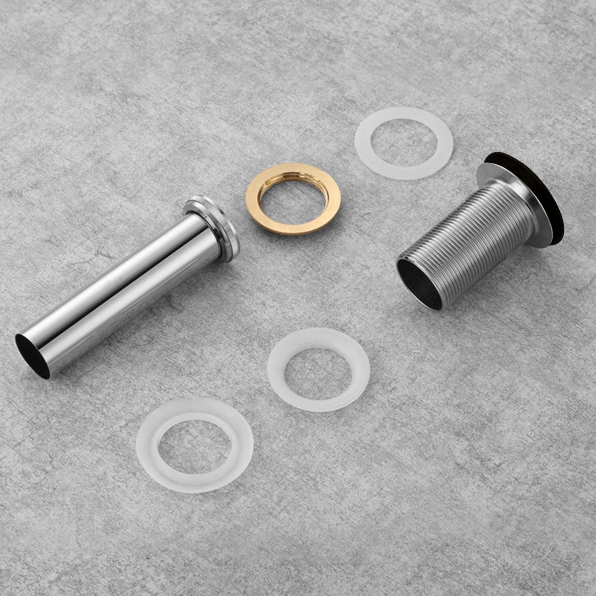 KubeBath Solid Brass Pop-Up Drain NO Overflow - Black (P101NO-BK) view 2
