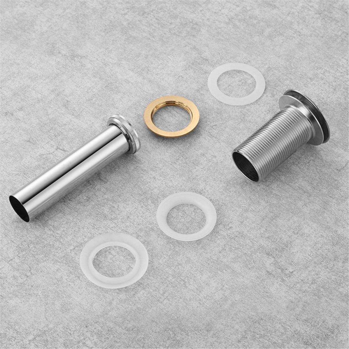 KubeBath Solid Brass Pop-Up Drain NO Overflow - Brushed Nickel (P101NO-BN) view 2