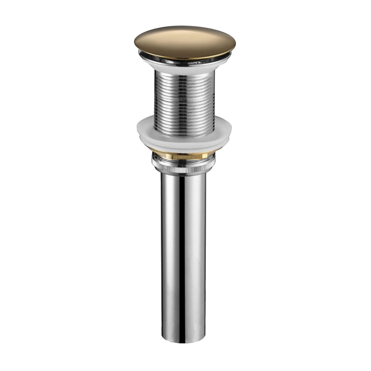 KubeBath Solid Brass Pop-Up Drain NO Overflow - Bronze (P101NO-BRZ)
