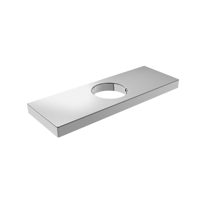 Baril Single Hole Lavatory Faucet Rectangular Plate PLA-0440-00 in Chrome