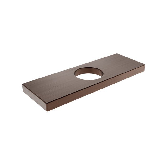 Baril Single Hole Lavatory Faucet Rectangular Plate PLA-0440-00 in Venetian Bronze