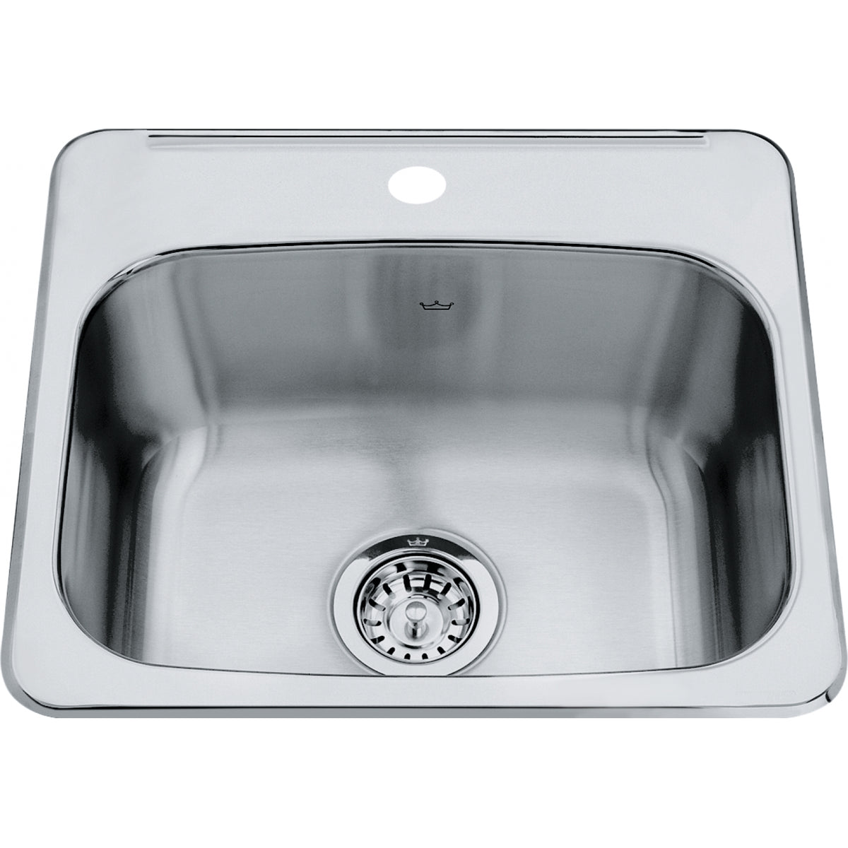 Kindred Steel Queen 19.13" drop-in stainless steel kitchen sink QSL1719-8-1