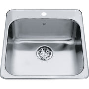 Kindred Steel Queen 20" drop-in stainless steel kitchen sink QSL2020-7-1