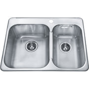 Kindred Reginox 31.25" drop-in stainless steel kitchen sink RCL2027R-1