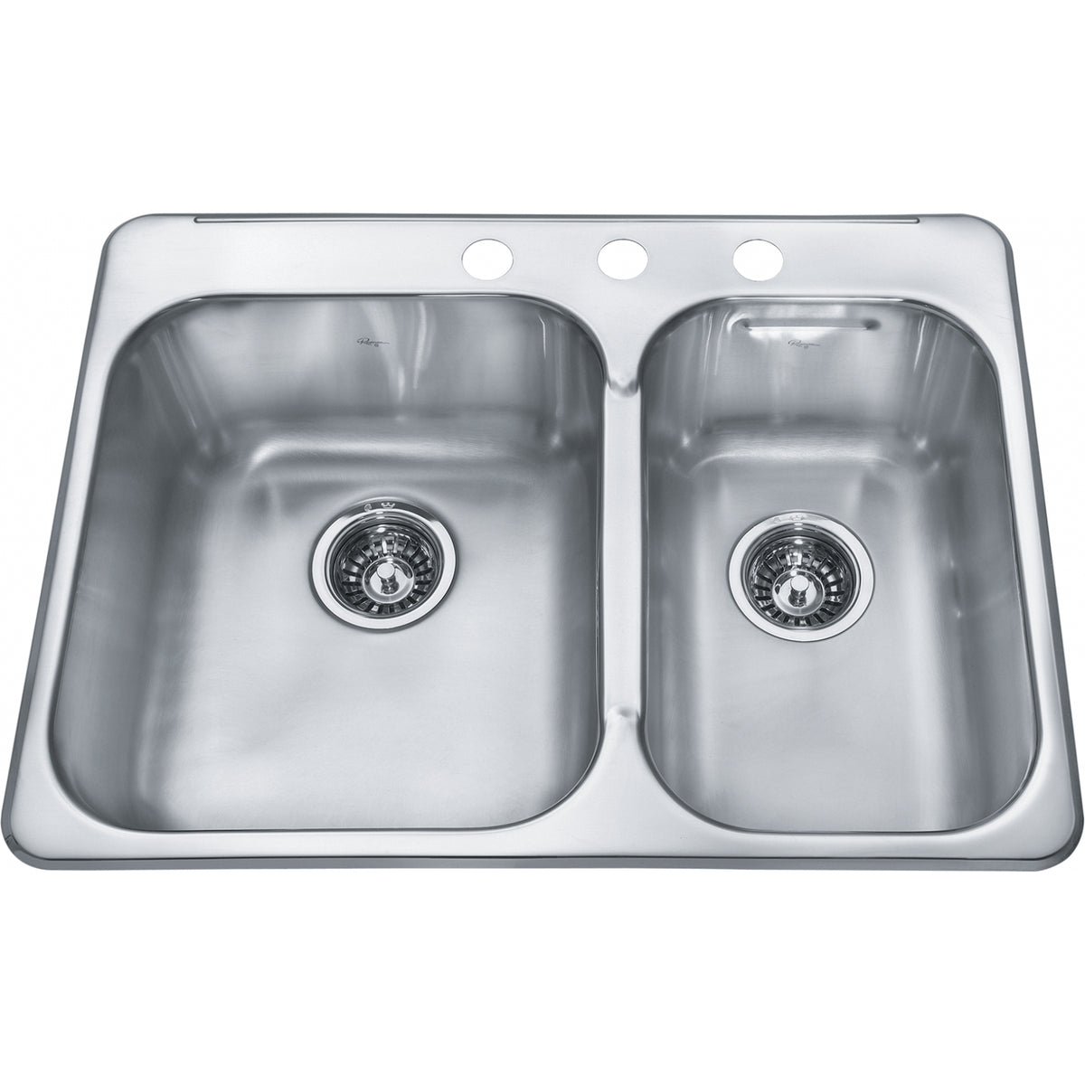 Kindred Reginox 27.25" drop-in stainless steel kitchen sink RCL2027R-3