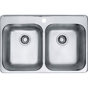 Kindred Reginox 31.25" drop-in stainless steel kitchen sink RDL2031-1