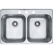 Kindred Reginox 31.25" drop-in stainless steel kitchen sink RDL2031-3