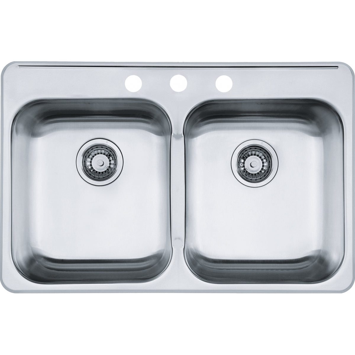 Kindred Reginox 31.25" drop-in stainless steel kitchen sink RDL5279-3