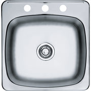 Kindred Reginox 20.13" drop-in stainless steel kitchen sink RSL2020-3
